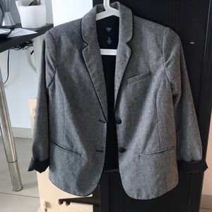 Gap women’s grey tweed blazer size 2